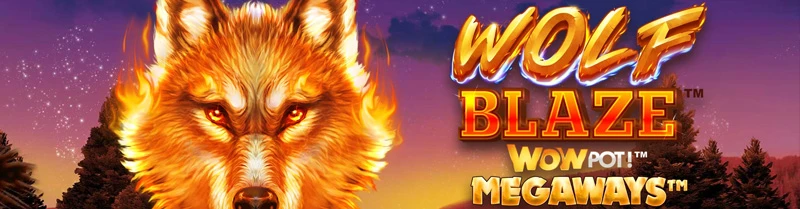 Spelautomaten Wolf Blaze WOWPOT Megaways.