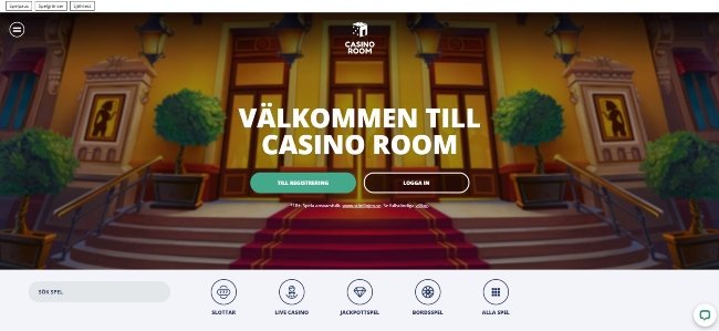 Casino Room nätcasino med BankID