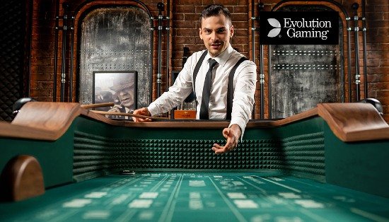 Craps på Evolution Gamings live casino