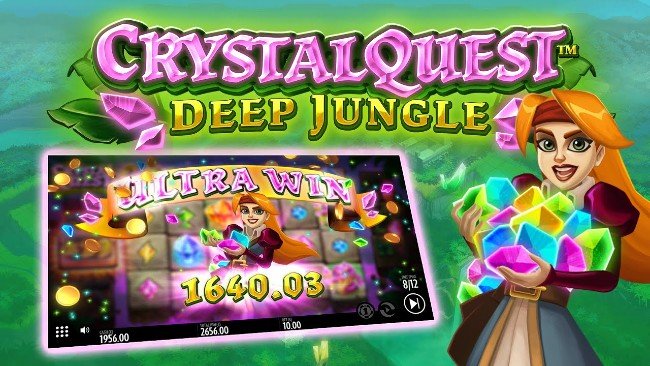 Crystal Quest Deep Jungle online slot från Thunderkick