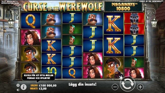 Curse of Warewolf Megaways spelautomat från Pragmatic Play.