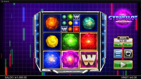 Cyberslot Megaclusters online slot från Relax Gaming