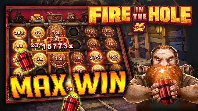 Fire in the Hole online slot från NoLimit City