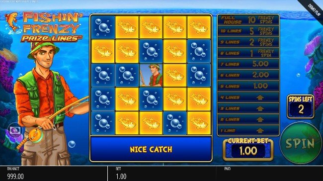 Fishin Frenzy Prize lines online slot från Blueprint Gaming