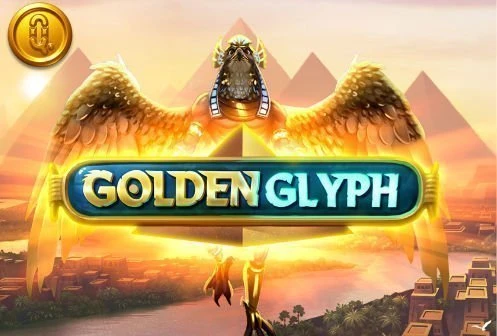 Grafik och logotyp från casinospelet Golden Glyph photo