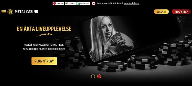 Metal Casino online casino med BankID