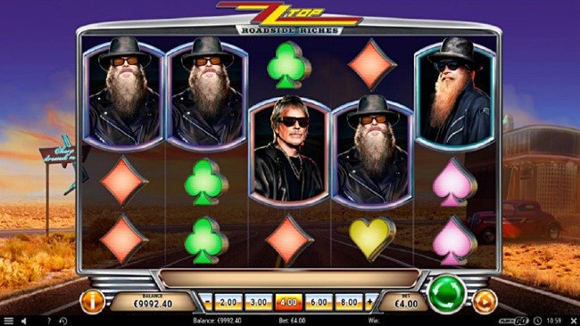 ZZ Top Roadside Riches online slot från Play'n GO